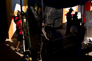 Scene on market day, Ocotlan, Mexico